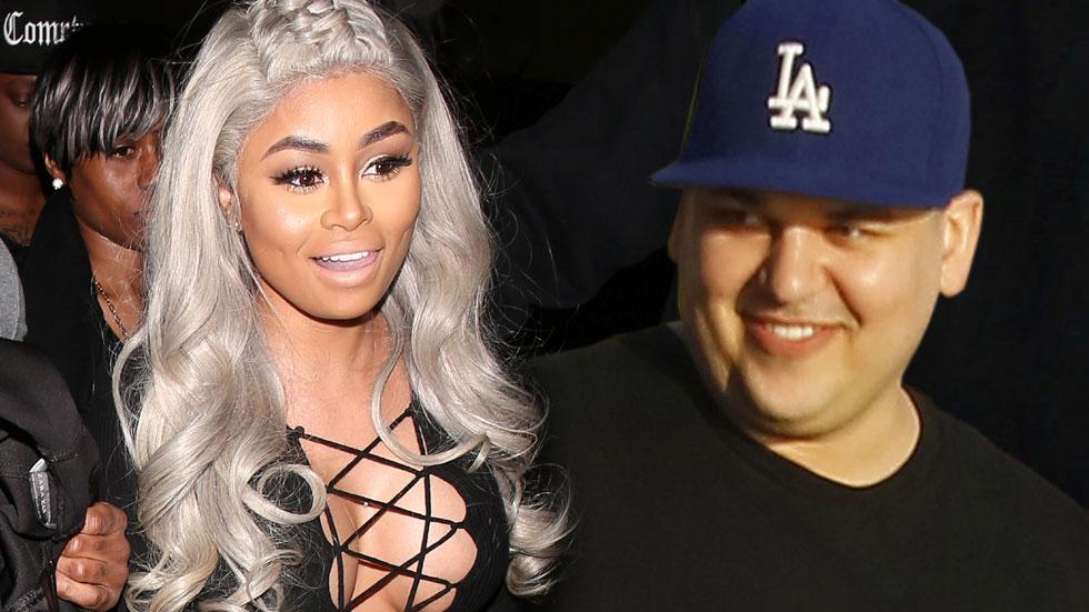 blac chyna rob kardashian pda