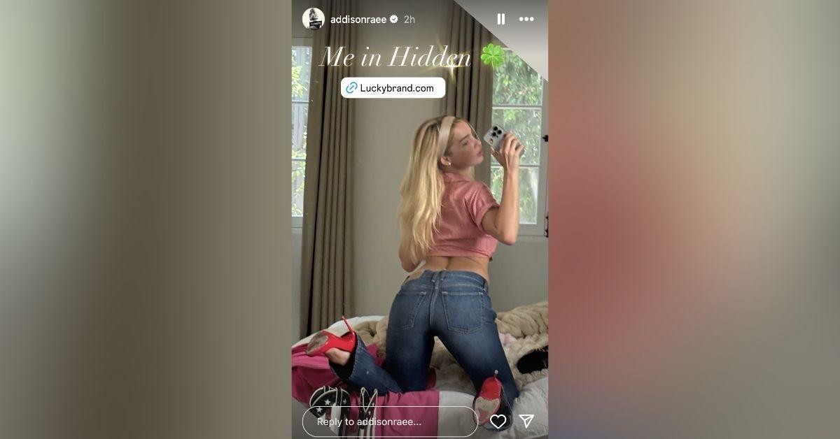 image of The 'Diet Pepsi' singer showed off her curves in a daring Instagram selfie.