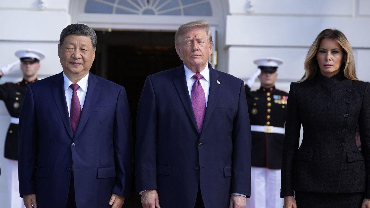 image of Trump's press ban was overturned on day two of Xi's state visit.
