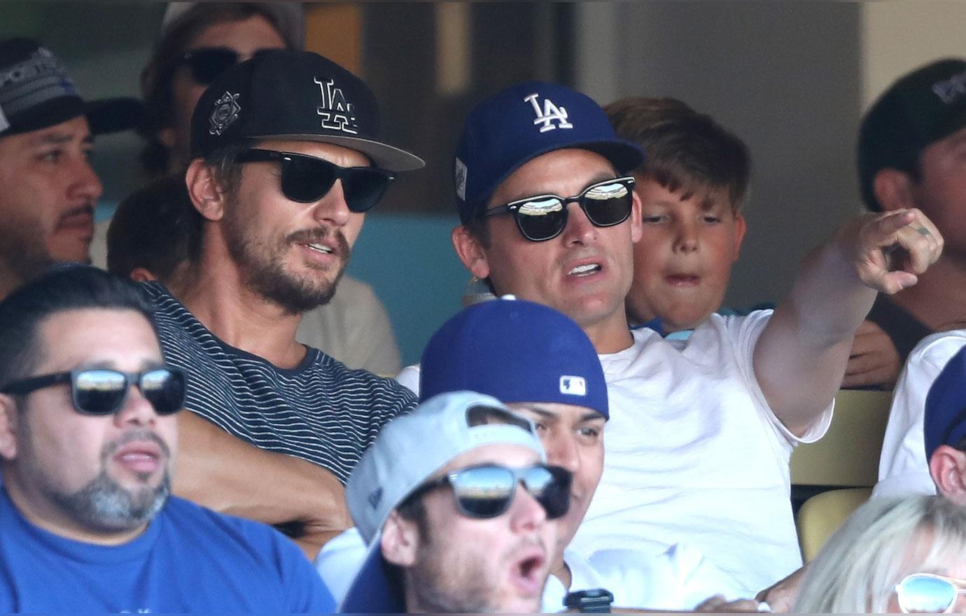 Celebrities at Los Angeles Dodgers games