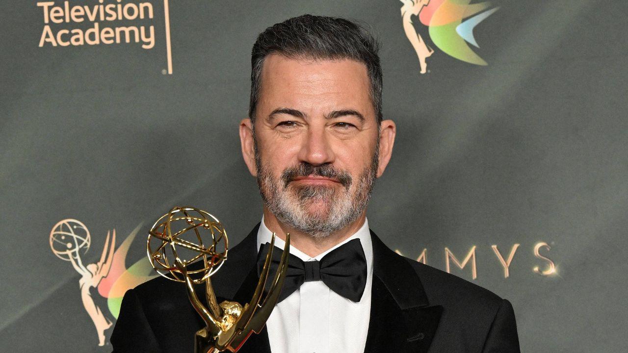 Image of Jimmy Kimmel closed the segment with another pointed joke about Donald Trump’s presidency.