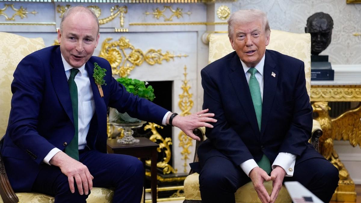 image of Donald Trump spoke about windmills during his recent meeting. 