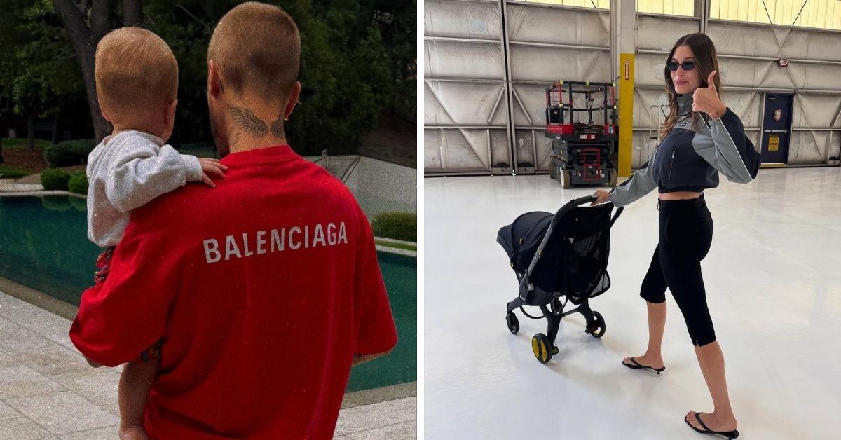 Photos of Justin Bieber, Jack Blues and Hailey Bieber