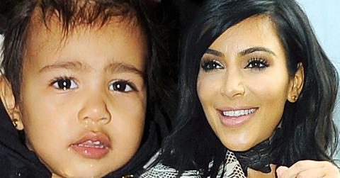kim kardashian north makeup photos