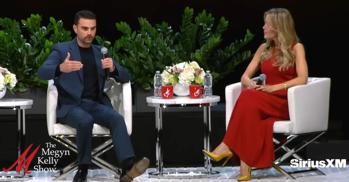 Image of Ben Shapiro joined Megyn Kelly for her live podcast show in Florida.