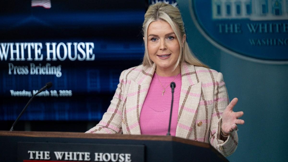 image of Karoline Leavitt got into a fiery exchange with a reporter. 