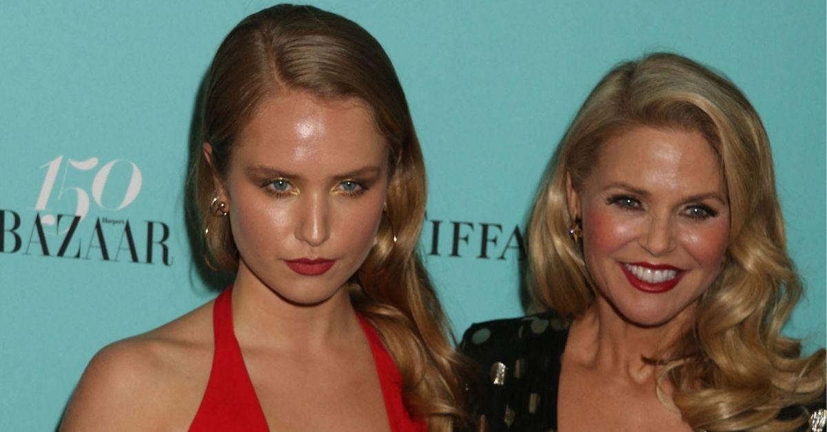 image of Christie Brinkley and her daughter, Sailor, matched with the same men on a dating app.