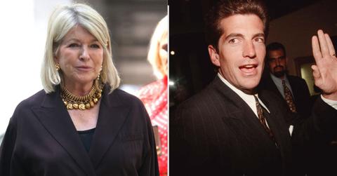 Photo of Martha Stewart; photo of JFK Jr.