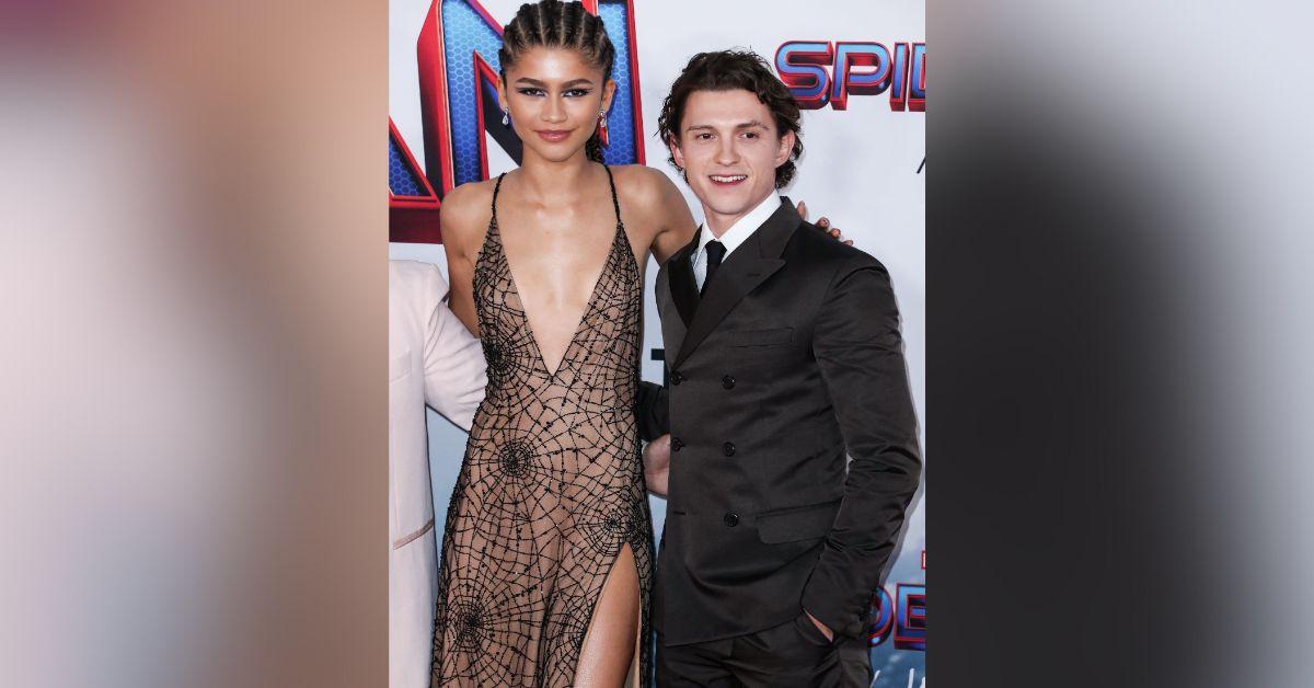 Image of Zendaya and Tom Holland met filming 'Spiderman.'