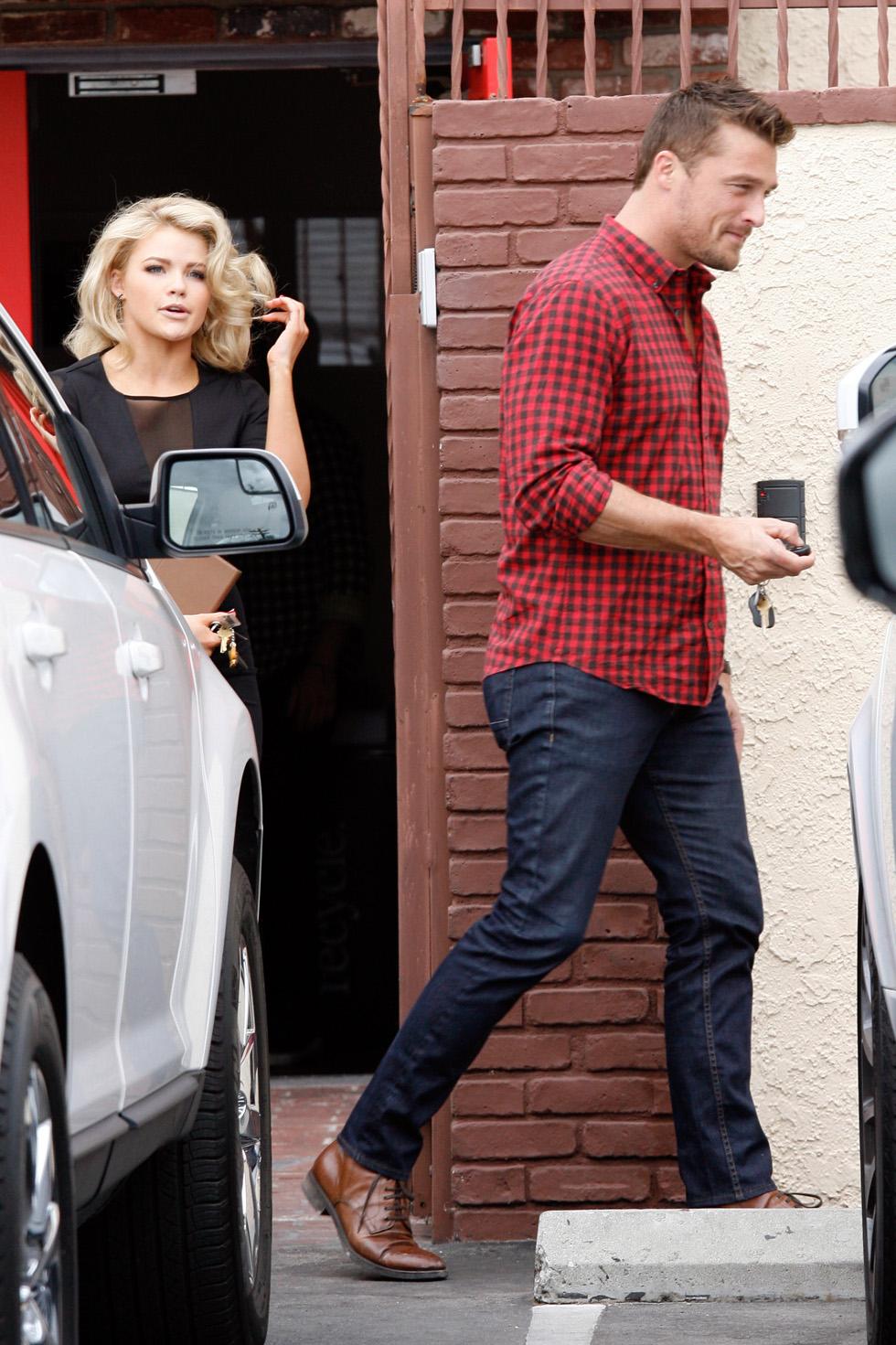 Chris Soules and Witney Carson drive off together after practice