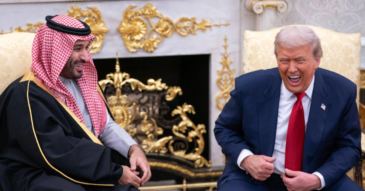 Image of Donald Trump defended Saudi Crown Prince Mohammed bin Salman over the murder of Jamal Khashoggi.