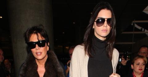 Kendall Jenner and Kris Jenner arrive at Los Angeles International Airport, LAX, on a flight from Paris
