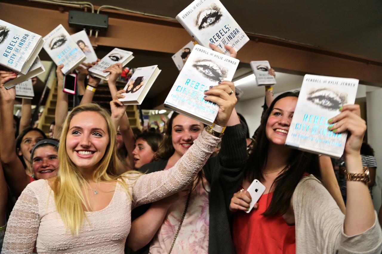 Kendall and Kylie Jenner at their book signing in Ridgewood, New Jersey on June 3, 2014