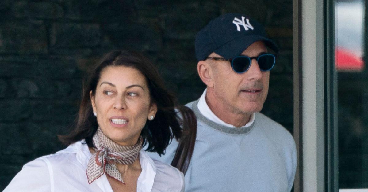 Photo of Matt Lauer and Shamin Abas.