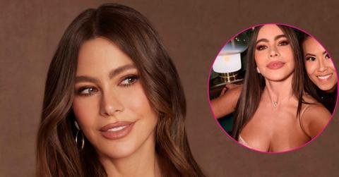 sofia vergara nip slip lace top