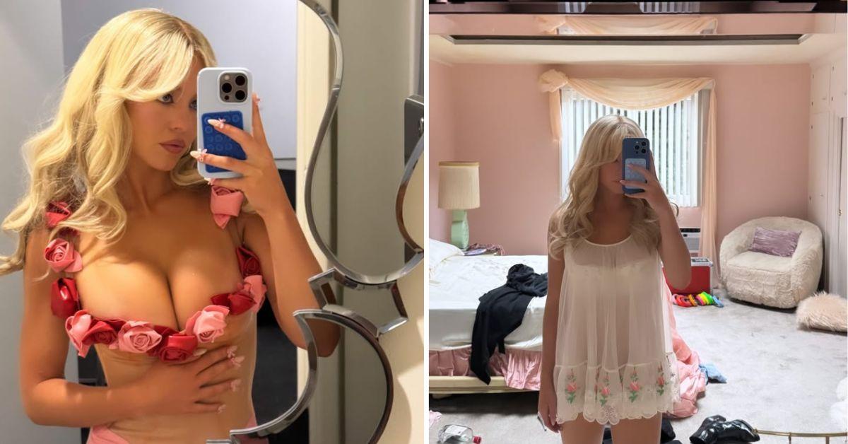 image of Sydney Sweeney posted new behind-the-scenes photos on social media.