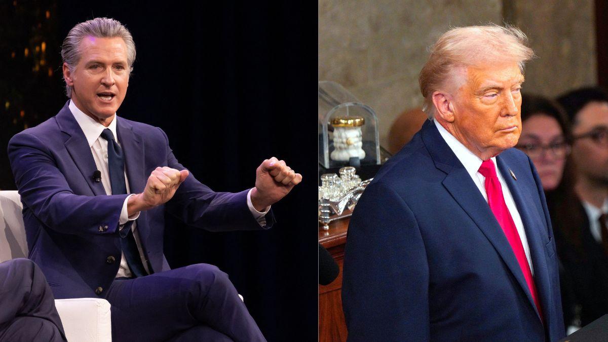 Photo of Gavin Newsom and Donald Trump