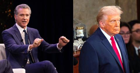 Photo of Gavin Newsom and Donald Trump