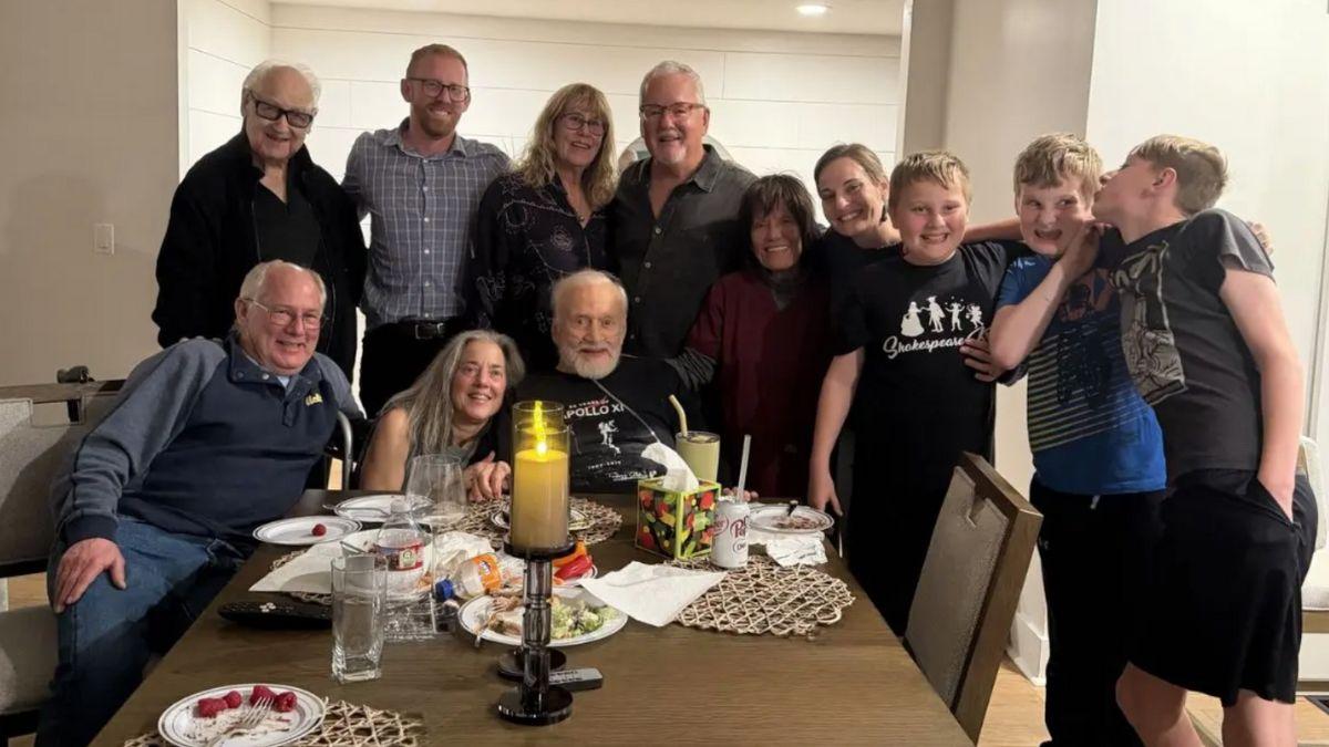 image of Buzz Aldrin was relocated to a new condo in Los Angeles by his family.