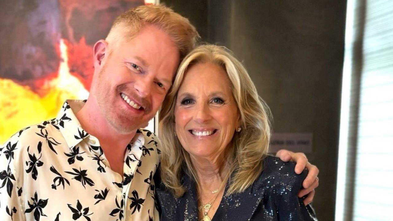 image of Jill biden and Jesse Tyler Ferguson