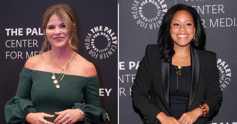 Split of Jenna Bush Hager; Sheinelle Jones.