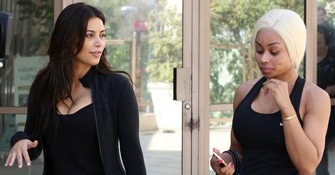 Kim Kardashian and Blac Chyna filming at Barry’s Bootcamp for ‘Keeping Up with the Kardashians’