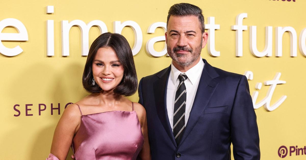 Photo of While speaking at Selena Gomez's fundraiser, Jimmy Kimmel joked he almost started an OnlyFans after his late-night show was suspended.