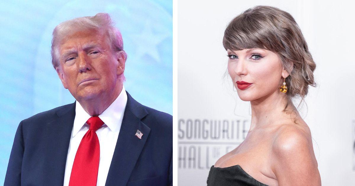 image of Donald Trump and Taylor Swift's public feud has continued since the singer endorsed Kamala Harris during the 2024 presidential election.