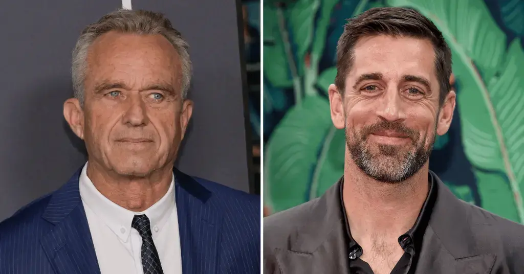 robert f kennedy jr defends potential vp aaron rodgers sandy hook