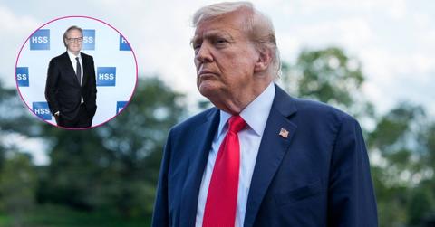 Composite photo of Lawrence O'Donnell and Donald Trump