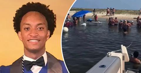 pic of Nolan Wells; boat.