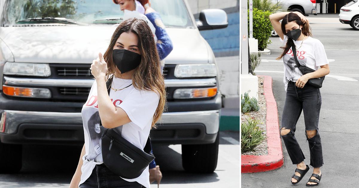 Jenna Dewan Rocks Anine Bing Tee Featuring Supermodel Helena