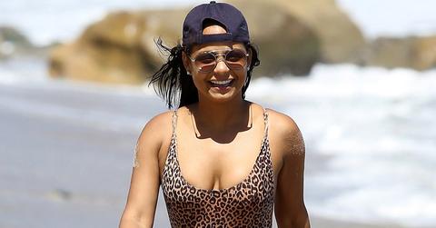 christina milian bathing suit beach daughter violet