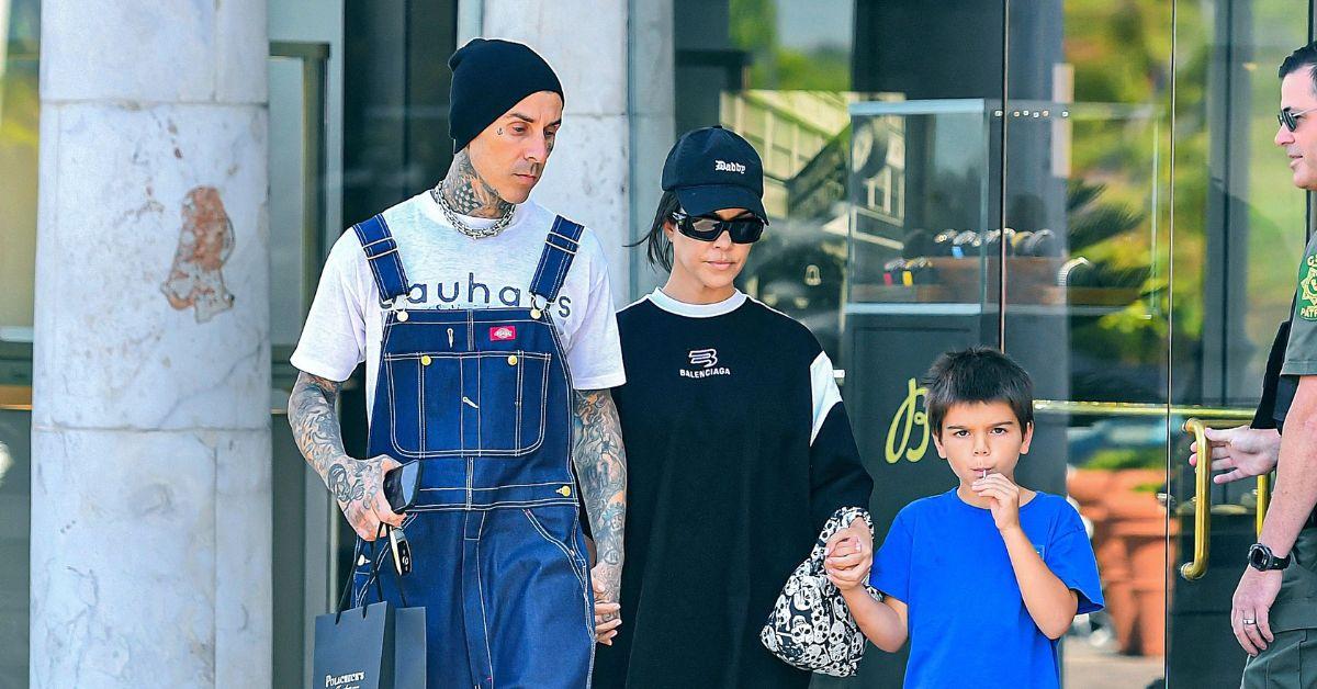 image of Kourtney Kardashian later announced her pregnancy during a Blink-182 concert.