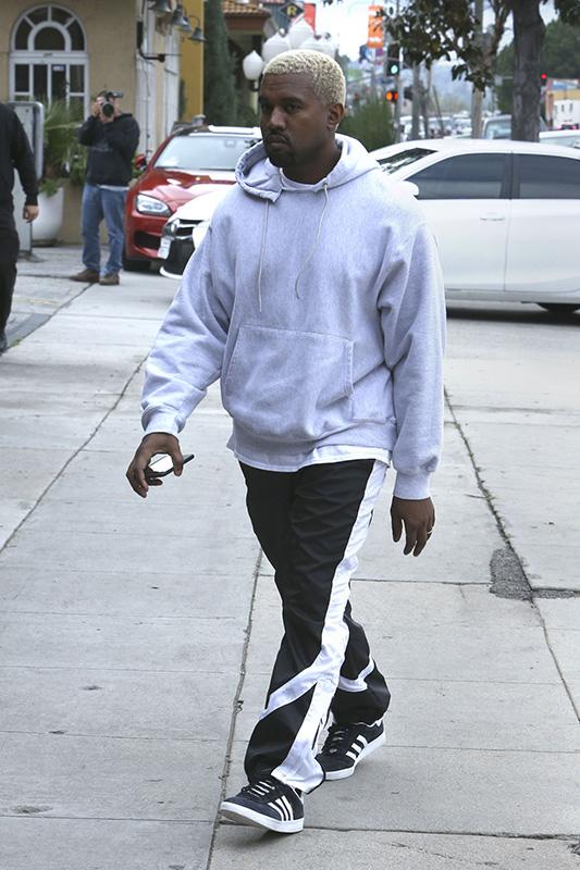 Kanye West Heads To His Office In Calabasas