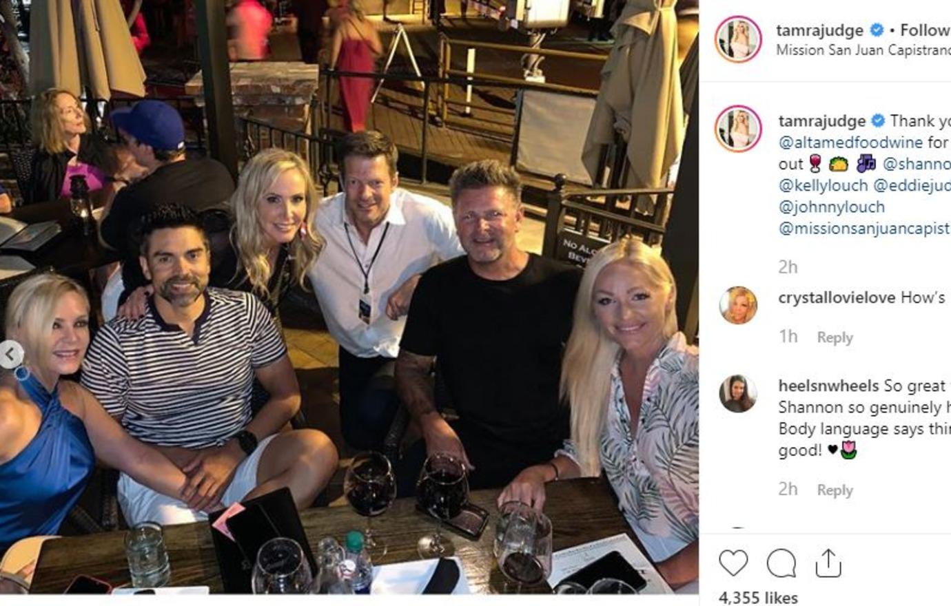 'RHOC' Tamra Judge Posts Photo of Shannon Kissing Her New Man!