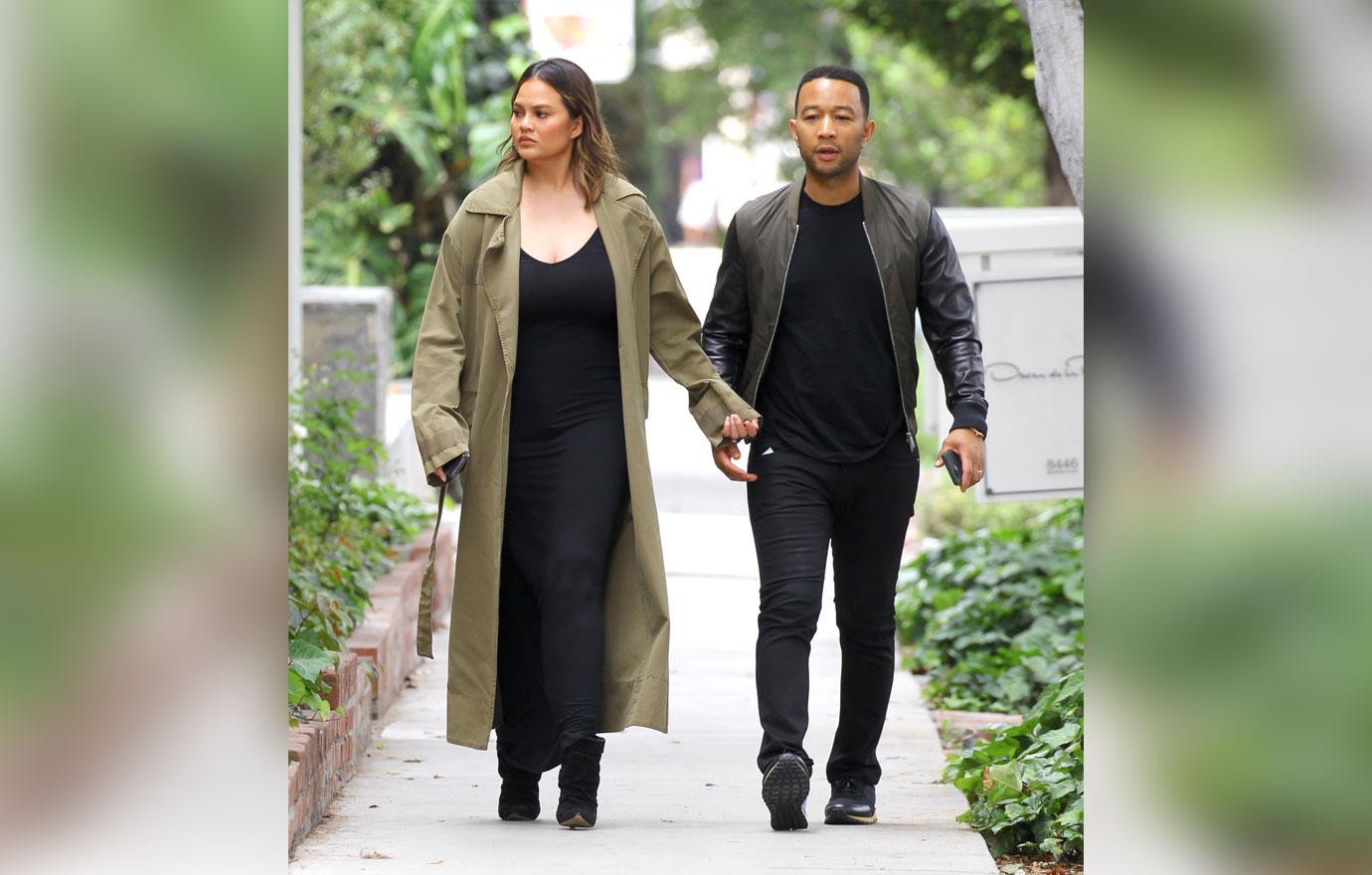 Chrissy Teigen shows off her post baby body with husband John Legend