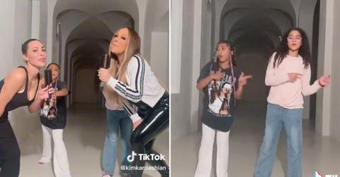 kim kardashian north west invite mariah carey daughter monroe cannon over pp