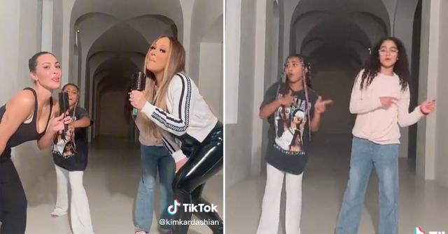 kim kardashian north west invite mariah carey daughter monroe cannon over pp