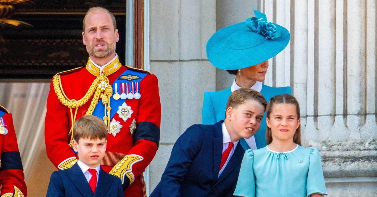 image of prince William, Kate Middleton, prince George, prince Louis and princess Charlotte 