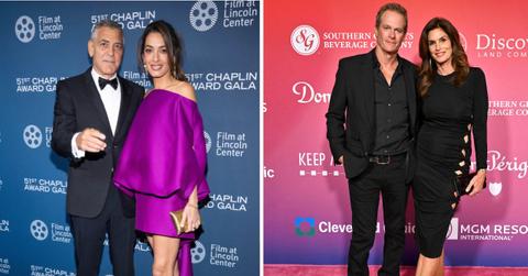Image of George and Amal Clooney, Rande Gerber and Cindy Crawford