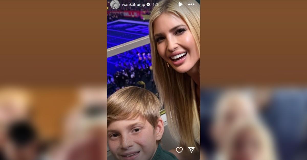 ivanka trump attends super bowl donald son theodore photos