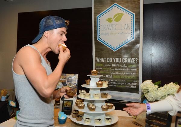 Derek Hough samples some Crave Clean 2