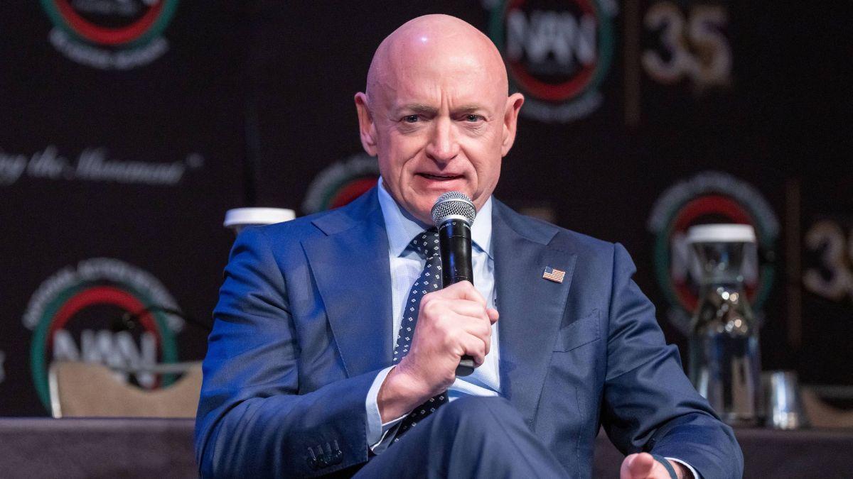 Image of Senator Mark Kelly said a possible 2028 presidential campaign remained a family discussion during a recent interview.