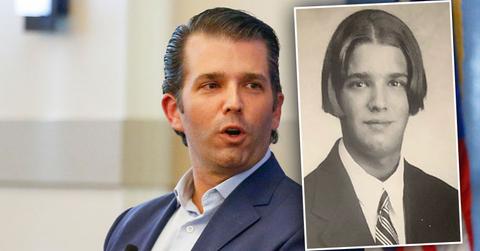 Donald Trump Jr. inset of yearbook photo from The Hill School Pottstown PA