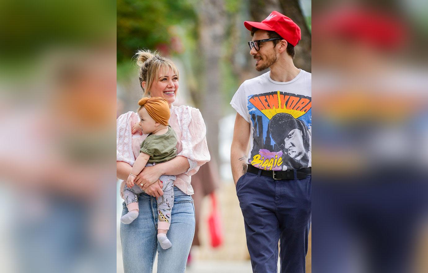 Hilary Duff and Fiance Matthew Koma out With Baby Daughter Banks Violet