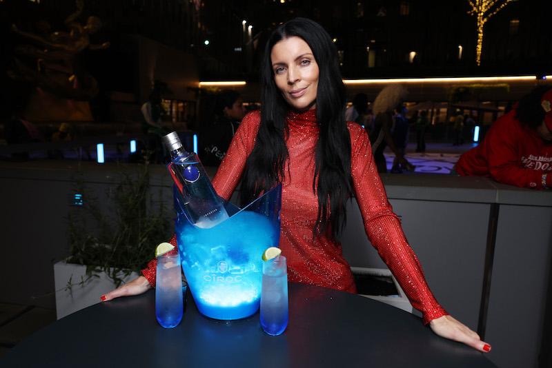 flippers roller boogie palace co founder liberty ross celebrates with ciroc at star studded roller skating party in new york city