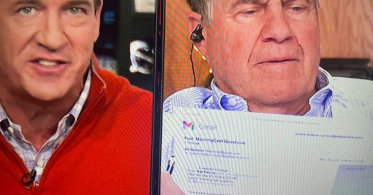 bill belichick printed email espn live