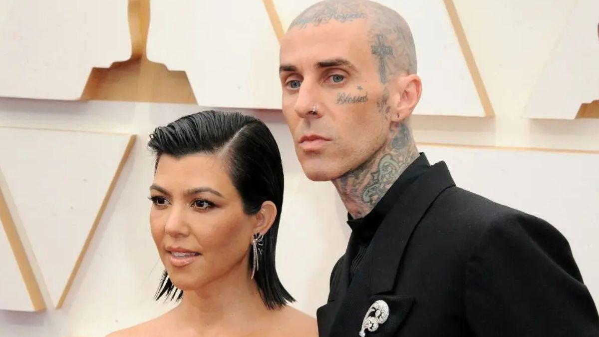 image of Kourtney kardashian and travis barker