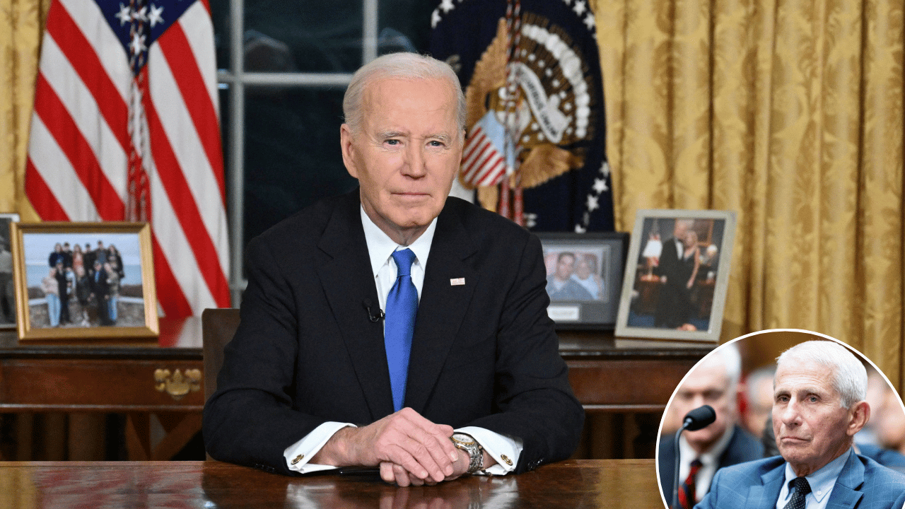 photo of Joe Biden granted Dr. Fauci a preemptive federal pardon.
